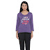 Clovia Women's Text Print Top & Pyjama Set