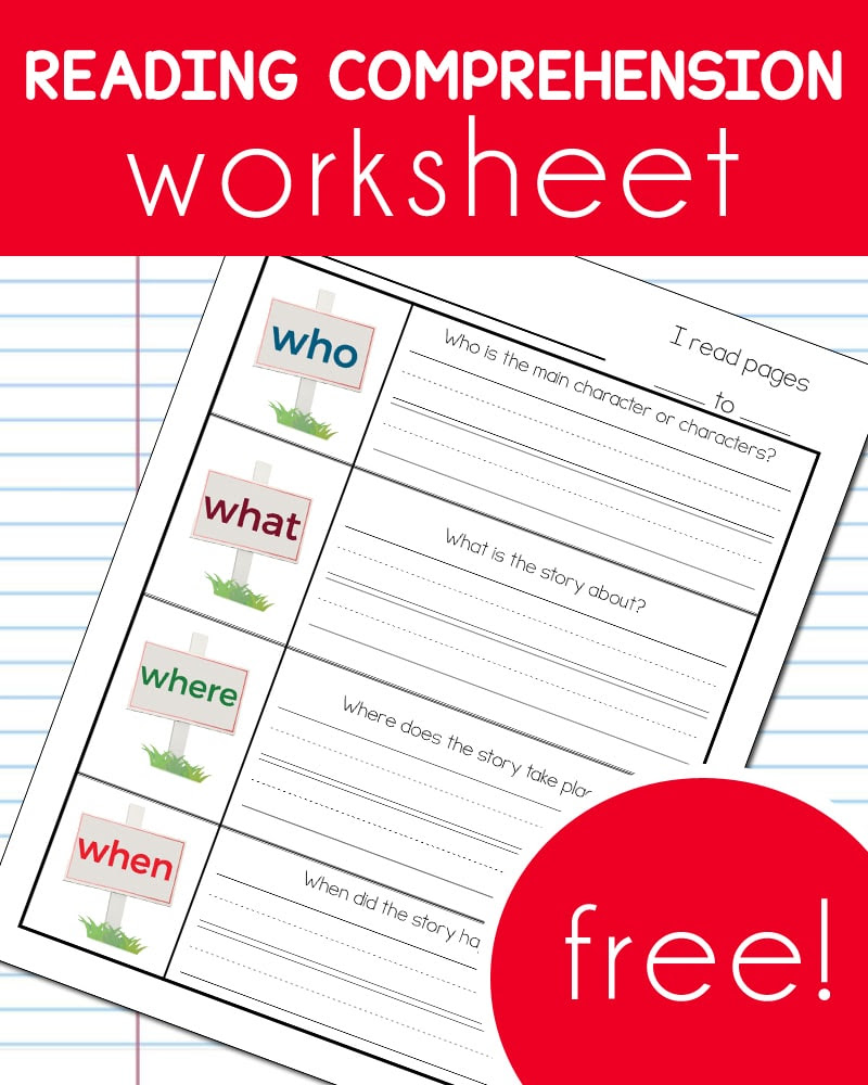 FREE Reading Prehension Worksheet