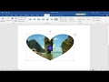 To Crop and Crop a Picture to Shape in word2016 