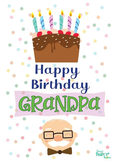  free printable birthday cards for grandpa