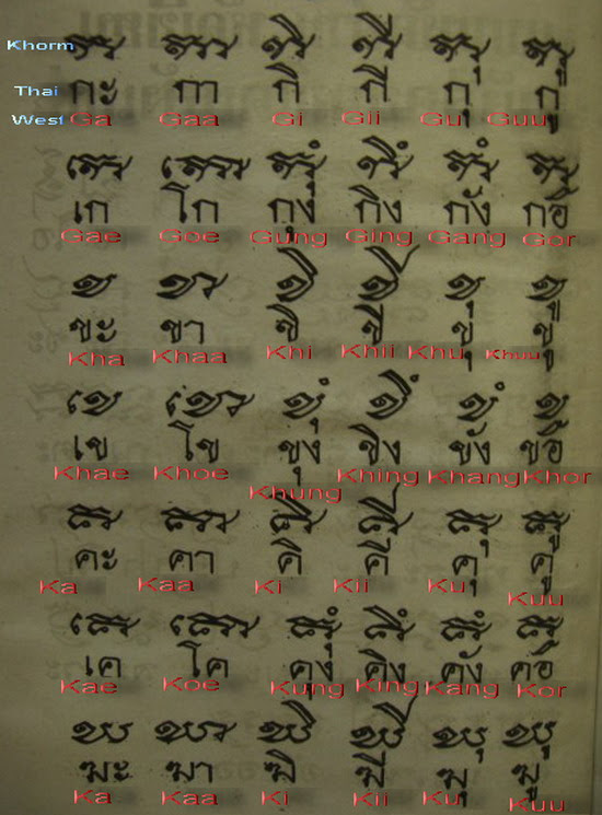 This is the lettering seen used in Sak Yant Tattoos