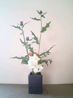 あざみ 自由花 生け花日記