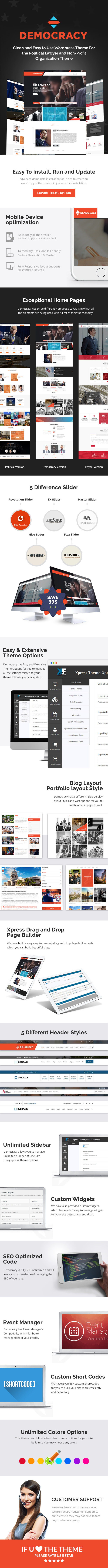 Political and Lawyer wordpress theme