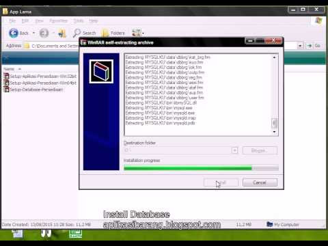Cara Install Database Aplikasi Persediaan