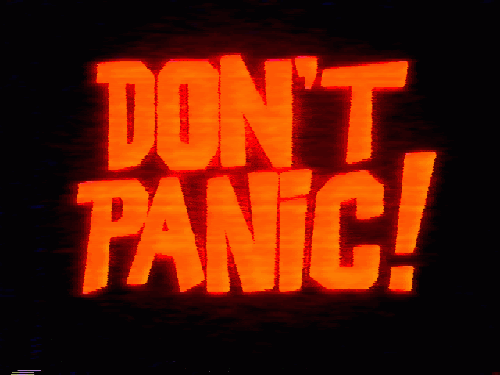 don't panic it's just a blog