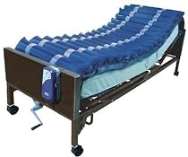 Big Sale Drive Medical 5" Med Aire Low Air Loss Mattress Overlay System with APP, Blue, 5"