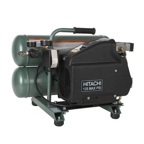 Best Price Air Compressor :Factory-Reconditioned Hitachi EC89RHIT 1.35 HP/2.0 Peak, 4-Gallon Portable Electric Twin Stack Air Compressor