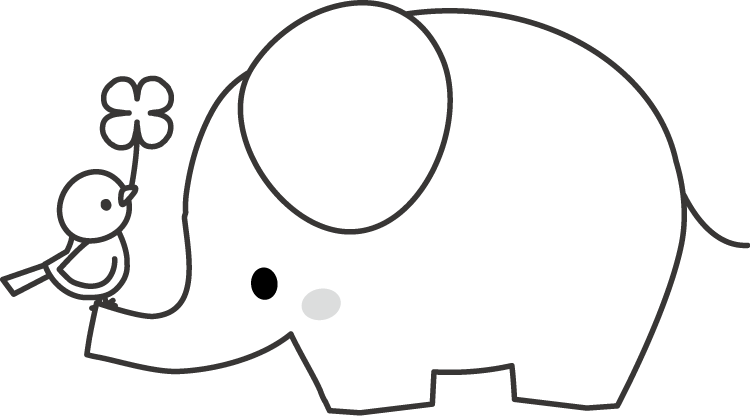 ぞう ゾウ イラスト 無料イラストフリー素材