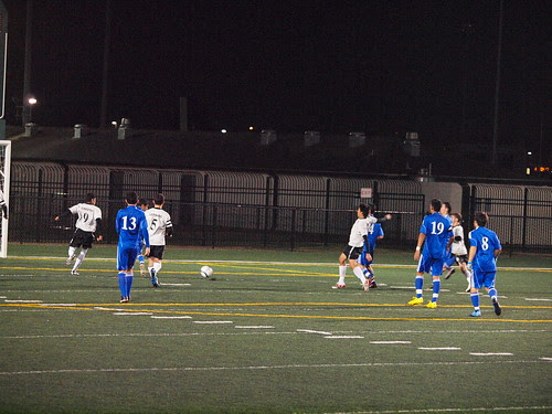 Forwards In Soccer. School Soccer Clear Creek