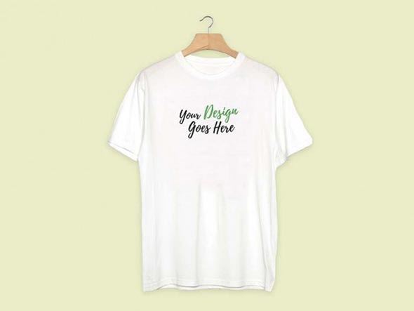 3 White Shirt on Hanger Mockup