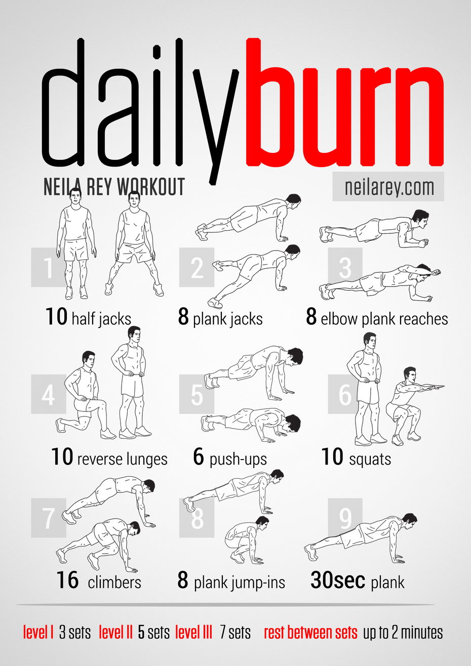 best daily workout routine at home