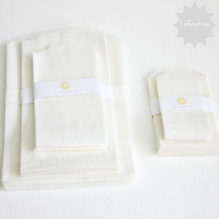Glassine Bags -translucent bags for treats or confetti, etc @Margerita ...