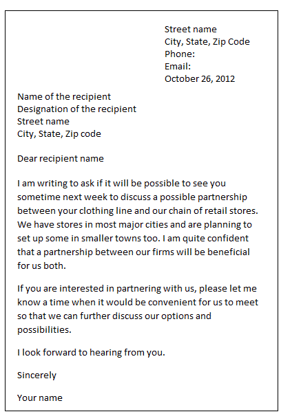 Appointment letter sample  Formal letters
