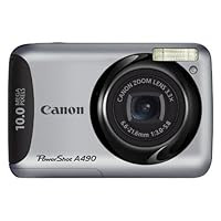 Canon PowerShot A490 10.0 MP Digital Camera with 3.3x Optical Zoom and 2.5-Inch LCD