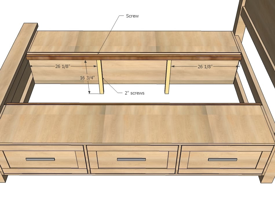  White Build a Farmhouse Storage Bed with Storage Drawers Free