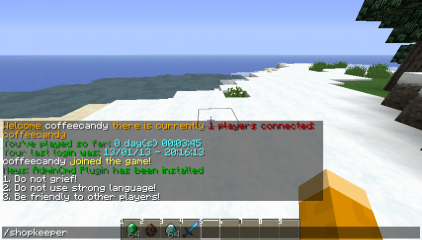飴鯖運営とマイクラの日常 Bukkitプラグイン 村人の交易を自由に設定する Shopkeepers の紹介 1 4 6対応 1 13現在