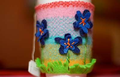 Felted Coffee Cozy