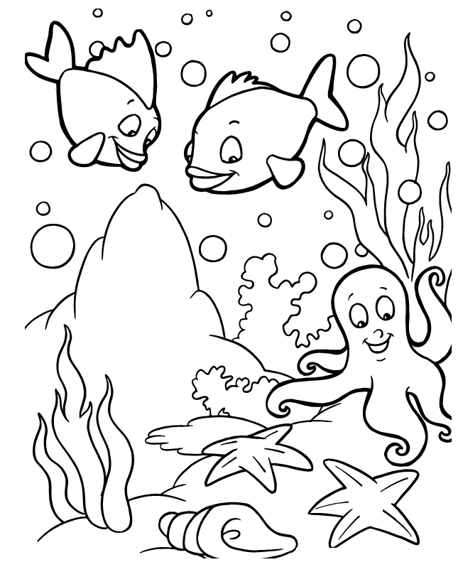 Ocean life coloring pages to download and print for free Ocean life coloring pages to download and print for free