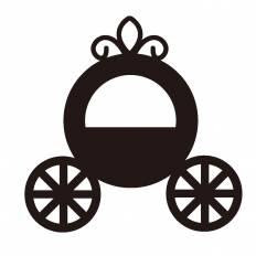 無料ダウンロード シンデレラ 馬車 イラスト シルエット