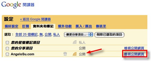 Google Reader設定