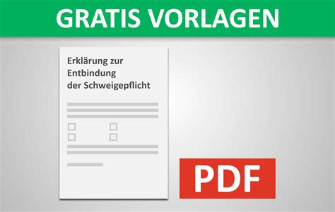 Hier finden sie eine kostenlose vorlage. Schweigepflicht | CONVICTORIUS