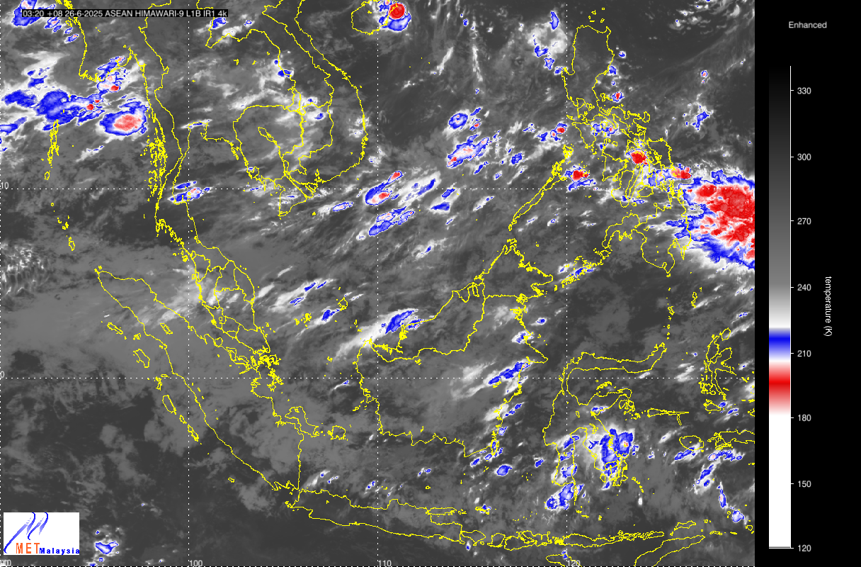 Satellite(courtesy of Malaysian meteorological Department)