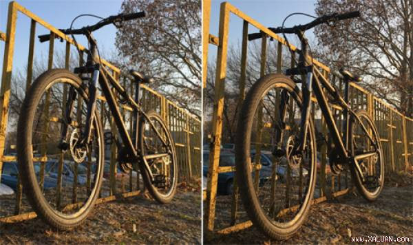 Ảnh chụp bởi iPhone 6 (bên trái) và iPhone 6s.