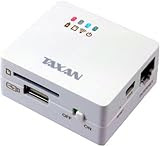 TAXAN MeoBankSD ワイヤレスSDカードリーダー&WiFiルーター MBSD-SUR01/W
