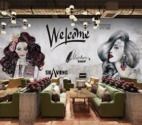 Beauty Salon Wallpaper Decoration In 2023