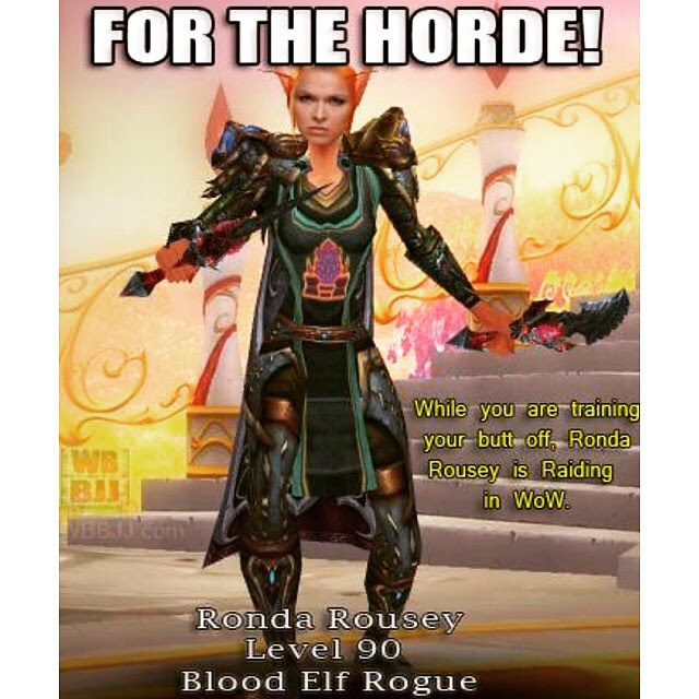Ronda Rousey plays World of Warcraft. Get the story at WBBJJ.com! #bjj #bjjmeme #bjjmemes #whitebeltbjj #jiujitsu #brazilianjiujitsu #grappling #bjjmotivation #martialarts #mma #bjjstyle #bjjlife #bjj4life #bjjlifestyle #jits #wbbjj #whitebeltproblems #bj
