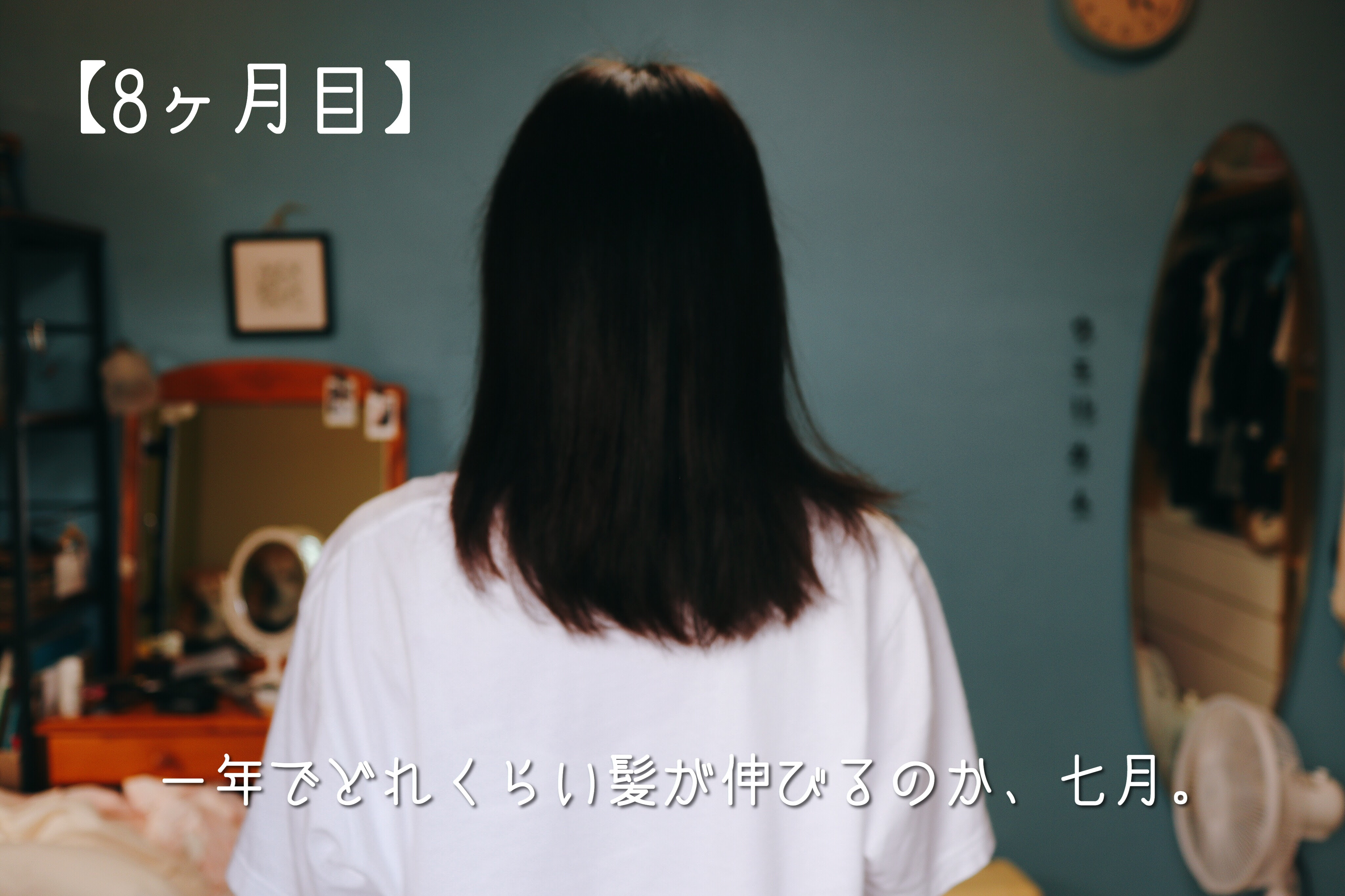 一年でどれくらい髪が伸びるのか 7月 8ヵ月目 きょうはなにをしよう