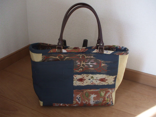 名古屋帯リメイク トートバックの作り方 バイヤステープの作り方 古布和布と着物リメイクの楽しみ方