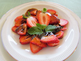 Strawberry Carpaccio with Balsamic Syrup