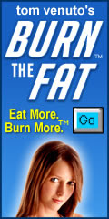 120 X 240 rectangle blue burn the fat banner