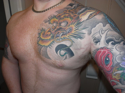 Dragon Chest Tattoo