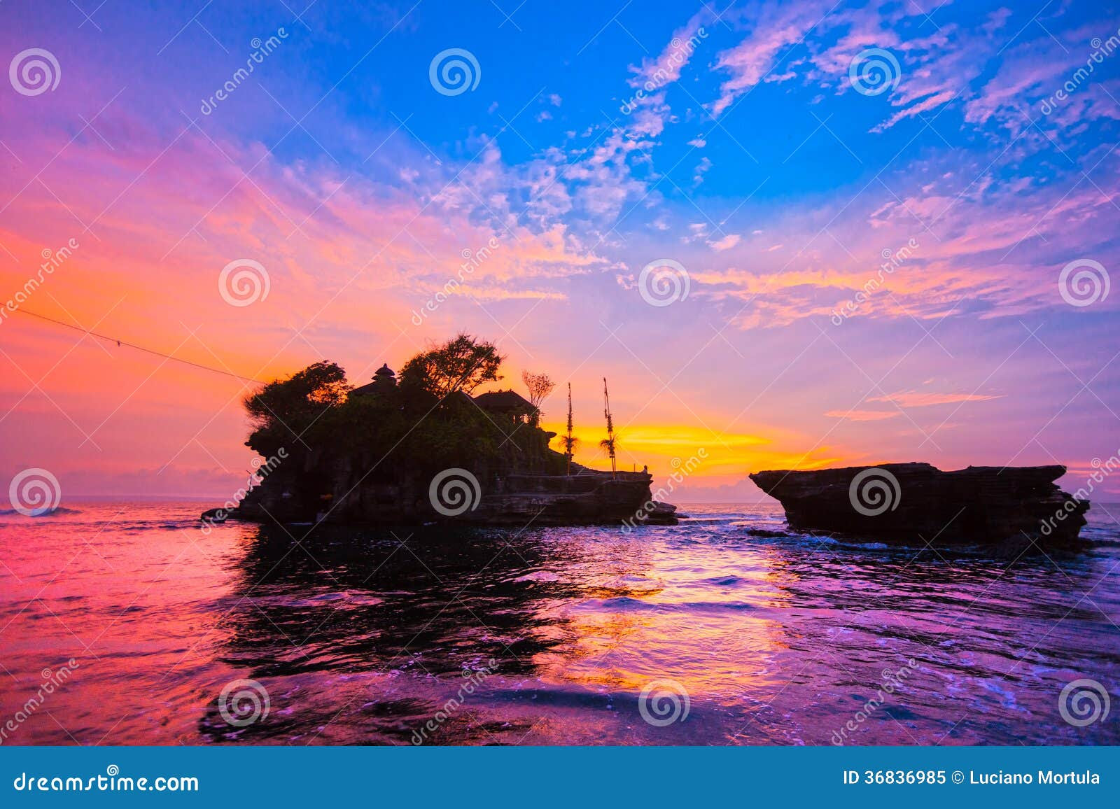 The Tanah Lot Temple Bali Indonesia Royalty Free Stock The Tanah Lot Temple Bali Indonesia Royalty Free Stock