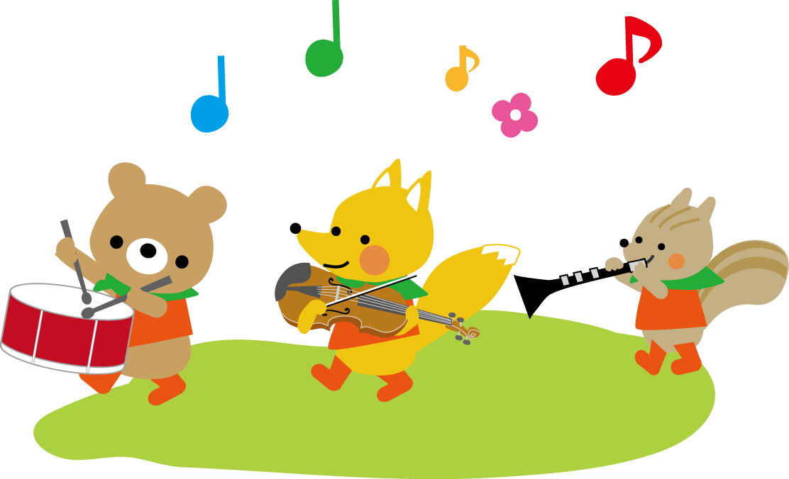 音楽隊 音楽会のイラスト 無料イラスト素材