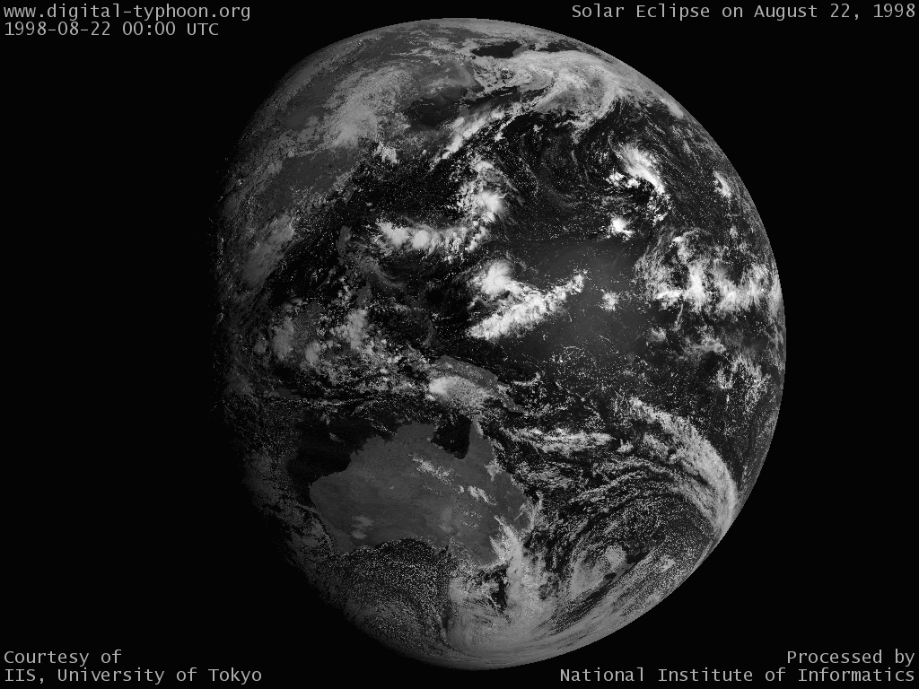 デジタル台風 地球と台風の壁紙画像