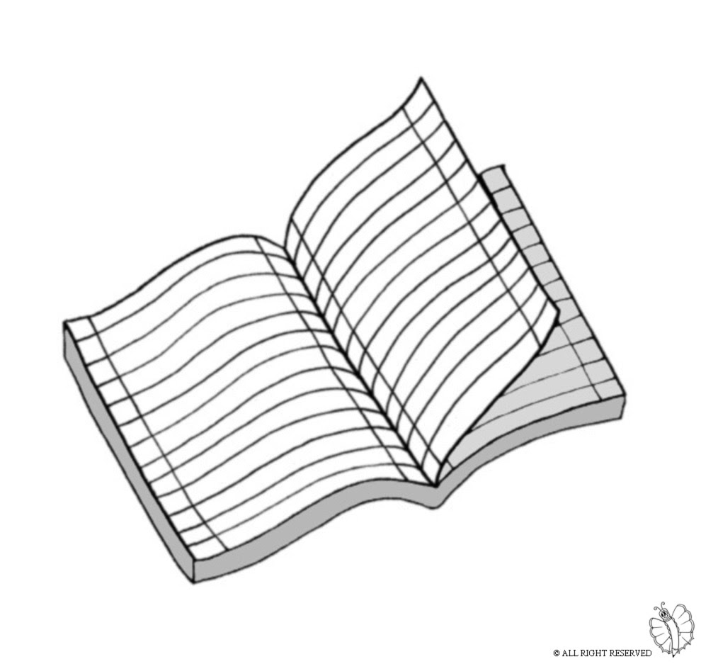 Disegno di Quaderno a Righe da scaricare
