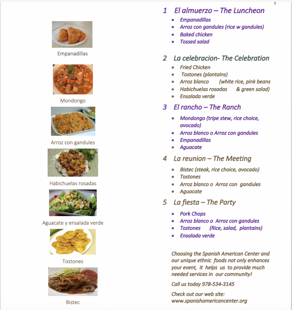 Catering Spanish American Center