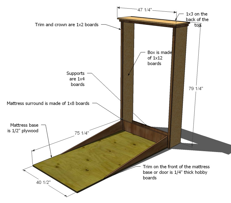 Murphy Bed Diy Plans PDF Woodworking