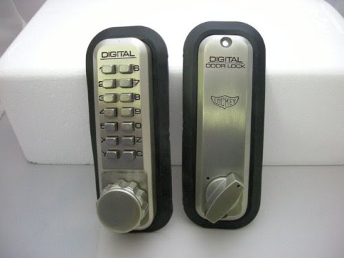 Lockey 2210 Single Sided Adjustable Mechanical Deadbolt from the 2000 Series, Satin Nickel