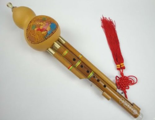  Flûte chinoise Hulusi en bambou de 3 Octaves #103 + Coffret + Guide à jouer