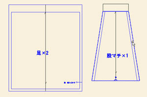 サルエルパンツの型紙アレンジ かたっぱしからやってみよう 楽天ブログ