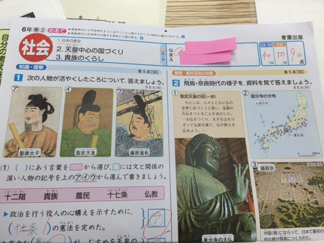 嶺町小学校 東調布第一小学校のテスト結果ぞくぞく返却 過去のブログ