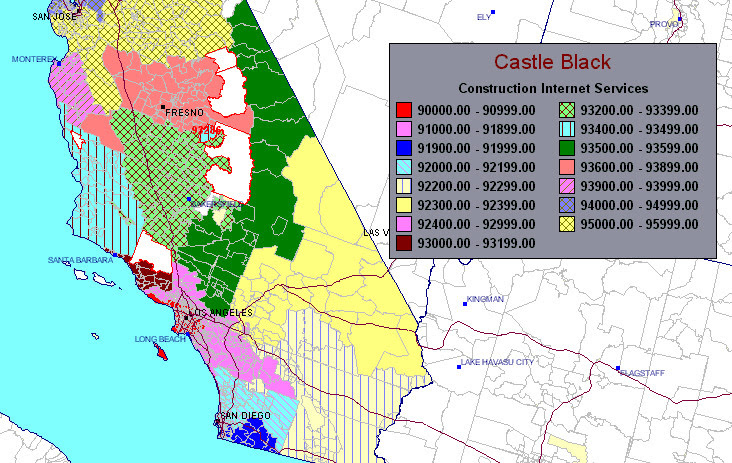 Zip Codes In California Map