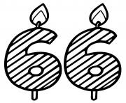 Coloriage Gateau Anniversaire 6 Ans Jecolorie Com