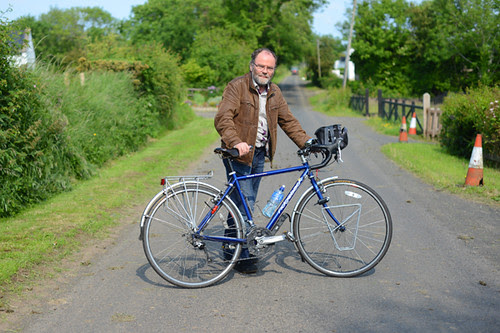 Malachi O'Doherty and His Touring Bike