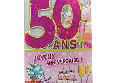 Carte De Voeux Anniversaire 50 Ans Gratuite Sherril
