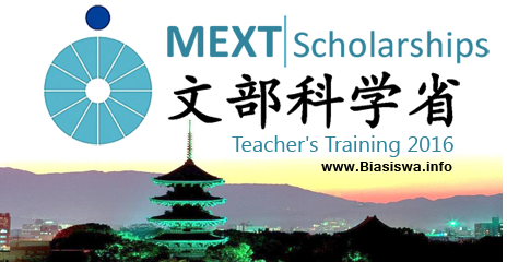Biasiswa Monbukagakusho (MEXT) Teacher's Training 2016